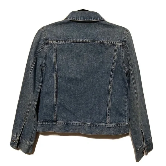 Vintage DKNY Womens Denim Jean Jacket Donna Karan New York Fashion ButtonUp Sz S - Picture 11 of 11